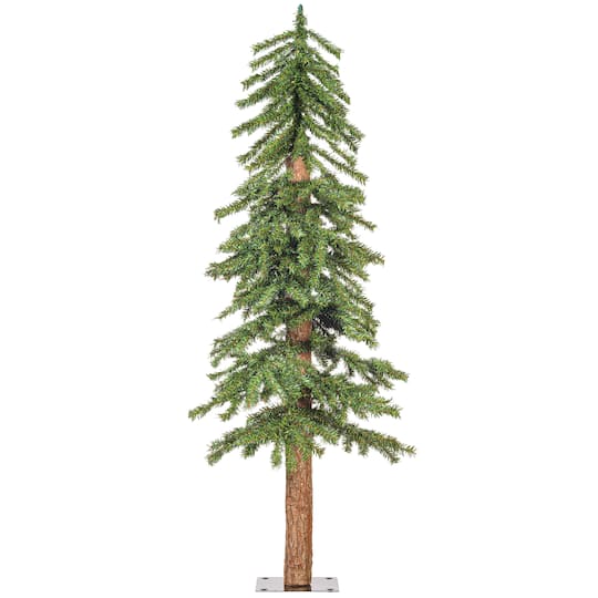 4Ft Unlit Natural Bark Alpine Artificial Christmas Tree By Vickerman in Green | 4 ft | Michaels®